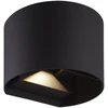 Sieninis lauko šviestuvas CILINDER, LED 2x3W, 3000K, IP54, reguliuojamo švietimo kampo, juodas, LED line LITE