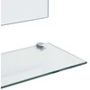 Sieninis veidrodis su lentyna, 80x60cm, grūdintas stiklas