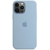 Silikoninis dėklas „MagSafe“, skirtas iPhone 13 Pro Max – Mėlyna Fog