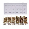 SILVER Sidabrinis SIDABRINĖS KNIEDINĖS VERŽLĖS M3-M10 150vnt. MIX PLIENINĖS