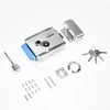 SilverCloud YE910 elektromagnetinė sklendė, 12V, nerūdijantis plienas, su dviguba šerdimi ir mygtuku, Fail Secure NO, suderinama su praėjimo kontrolės sistemomis