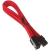 SilverStone 6 kontaktų PCIe į 6 kontaktų PCIe prailginimo kabelis, 250 mm, raudonas