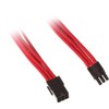 SilverStone 6 kontaktų PCIe į 6 kontaktų PCIe prailginimo kabelis, 250 mm, raudonas