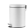 Šiukšliadėžė su pedalu OKKO T-Y0105M, 5 l, matinė balta
