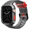Skinarma apyrankė+Dėklas Saido 2in1 Apple Watch 45/44mm smoke