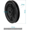 Enero Rolė atlasei fi 100 mm su lentele 6 mm