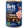Brit Premium by Nature konservai šunims vištiena with Hearts 400g