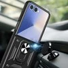 Slide Camera Armor dėklas skirtas Samsung Galaxy Z Flip 7 Juodas