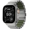Nomad Stratos Band Natural Titanium Forest Žalias FKM AW 45/46/49mm