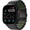 Nomad Stratos Band Juodas Titanium Forest Žalias FKM AW 45/46/49mm