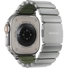 Nomad Stratos Band Natural Titanium Forest Žalias FKM AW 45/46/49mm