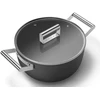 Smeg CSF2412BLM daugiafunkcinis puodas Juoda Aliuminis, Nerūdijančiojo plieno 5,4 L 24 cm