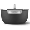 Smeg CSF2412BLM daugiafunkcinis puodas Juoda Aliuminis, Nerūdijančiojo plieno 5,4 L 24 cm