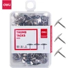 Smeigtukai DELI 10mm 100vnt/pak, metaliniai