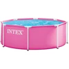 Sodo karkasinis baseinas apvalus vaikams 244×76 cm, rožinis, INTEX 28290ND