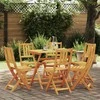 Lauko bistro kėdės su pagalve 6 pcs Kietos akacijos mediena