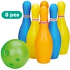 Eddy Toys gigantiškos sodo kėgliai 18,5 cm 8 dalių