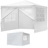 MultiGarden Balta sodo pavėsinė su nuimamomis sienelėmis 3x3 m