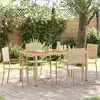 Sodo krėslai, kurie vienas ant kito sukraunami 4 pcs