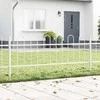 Sodo tvora 2 pcs Balta 3,4 x 0,6 m Miltelinis plienas
