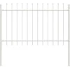 Sodo tvora 2 pcs Balta 3,4 x 0,8 m Miltelinis plienas