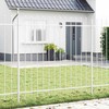 Sodo tvora 2 pcs Balta 3,4 x 1,5 m Miltelinis plienas