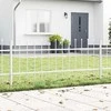 Sodo tvora 3 pcs Balta 5,1 x 0,6 m Miltelinis plienas