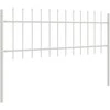 Sodo tvora 4 pcs Balta 6,8 x 0,6 m Miltelinis plienas