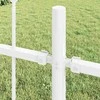 Sodo tvora WOERDEN 4 vnt. 6,8 x 0,8 m Miltelinis plienas Balta