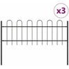 Sodo tvora BOXTEL 3 pcs 5,1 x 0,6 m Miltelinis plienas Pilka