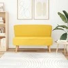 Sofa, audinys, 117x55,5x77cm, geltona