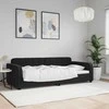 Lova Sofa, juodos spalvos, 90x190cm, aksomas