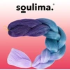 Sintetines plauku ombre melynos / fio kasytes w10342