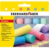 Spalvota kreida EberhardFaber, apvali, dėžutėje, 6vnt, įvairių spalvų