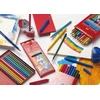 Spalvoti akvareliniai pieštukai Faber-Castell Grip Jumbo, tribriauniai, 12 spalvų