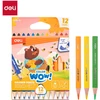 Spalvoti pieštukai DELI ColorWow tribriauniai, 12 spalvų