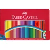 Faber-Castell - Spalvoti pieštukai - Metalinė skarda su priedais - 48 vnt. (112448)