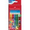 Spalvotų pieštukų rinkinys „Faber-Castell“, 10 spalvų, su rankena, 201585