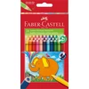 Spalvoti pieštukai Faber-Castell Jumbo, tribriauniai, 24 spalvų