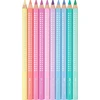 Faber-Castell Blizgančios didelės pastelinės spalvos skardinės – 10 vnt. (210910)