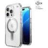 Speck Presidio Perfect-Clear ClickLock & MagSafe - dėklas skirtas Apple iPhone 16 Pro Clear / Chrome Finish / Serene Sidabrinis
