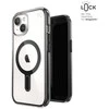 Dėklas Speck Presidio Perfect-Clear ClickLock & Magsafe do iPhone 15 / iPhone 14 / iPhone 13 (Clear / Frosted Juodas / Slate Pilkas)