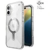 Speck Presidio Perfect-Clear Grip ClickLock & MagSafe - dėklas skirtas Apple iPhone 16 Plus Clear / Chrome Finish / Serene Sidabrinis