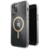 Speck Presidio Perfect-Clear su Glitter + MagSafe - dėklas skirtas Apple iPhone 15 Plus / 14 Plus su MICROBAN coating Clear / Gold Glitter
