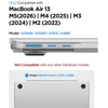 „SPIGEN AIRSKIN“ „MACBOOK AIR 13 M2-M5“ 2023–2026 m. „FROST CLEAR“