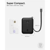 Spigen Essential 10,000 mAh 30W Power Bank (Built in Cable), juodas EA3010BT