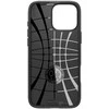 Spigen Liquid Air iPhone 16 Pro – telefono dėklas, juodos spalvos