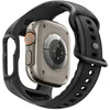 SPIGEN LIQUID AIR PRO & GRŪDINTAS STIKLAS APPLE WATCH ULTRA 1 / 2 / 3 (49 MM) Juodas