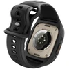 SPIGEN LIQUID AIR PRO & GRŪDINTAS STIKLAS APPLE WATCH ULTRA 1 / 2 / 3 (49 MM) Juodas