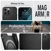 Dėklas Spigen Mag Armor MagSafe, matinė juoda - iPhone 14 Pro